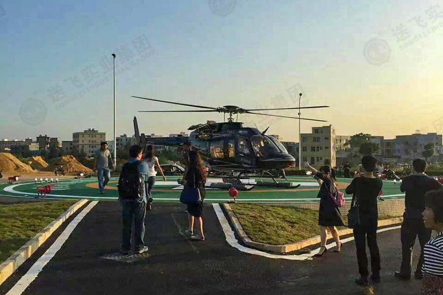 海南?？?海南省腫瘤醫院 地面停機坪的試飛驗收圖1